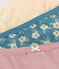 Lot de 3 culottes fleur en coton petite fille variante 1