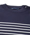 Pull marin homme à rayure placée bleu SMOKING/blanc LAIT