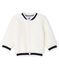 Cardigan baby gemixt van wollige sherpa wit MARSHMALLOW