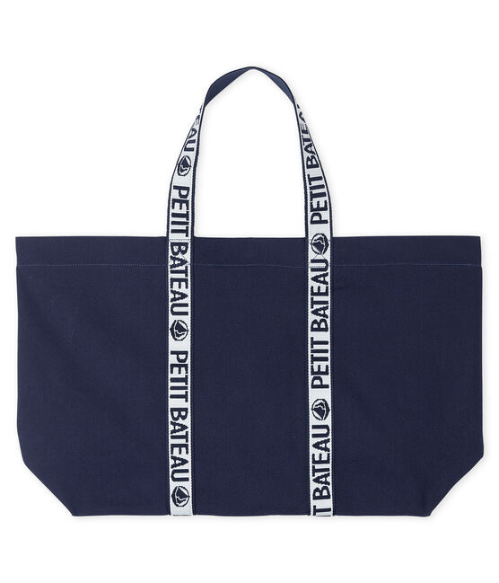 Draagtas met logo blauw SMOKING
