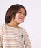 Tee-shirt enfant manches longues &agrave; rayures beige/&eacute;cru/beige