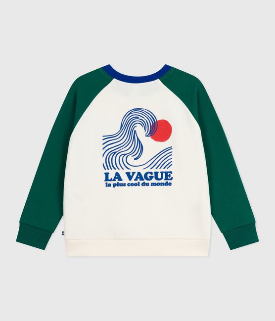 Katoenen sweatshirt met print voor kinderen MILK/ MULTICO