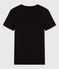 L'ICONIQUE, T-shirt voor dames met cocottesteek in katoen zwart NOIR