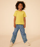 Tee-shirt imprimé en jersey léger enfant garçon jaune NECTAR