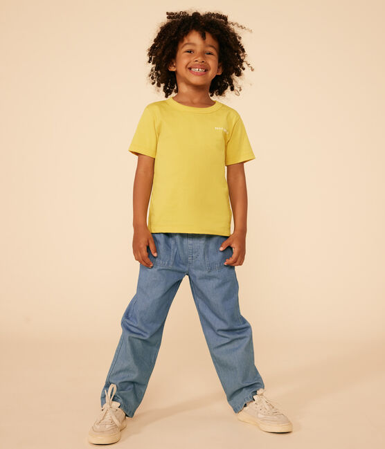 Rechte jongensbroek van lichte denim blauw DENIM CLAIR