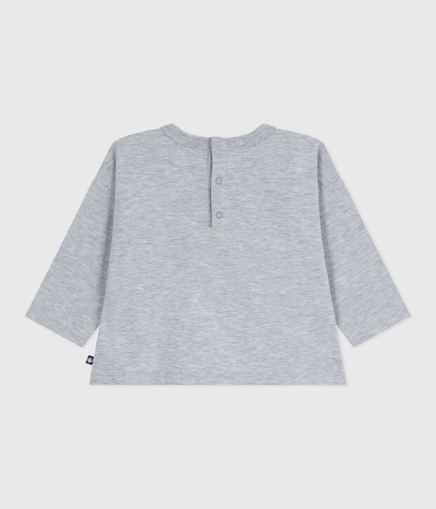 Katoenen T-shirt met lange mouwen en walvismotiefje voor baby's FUMEE CHINE