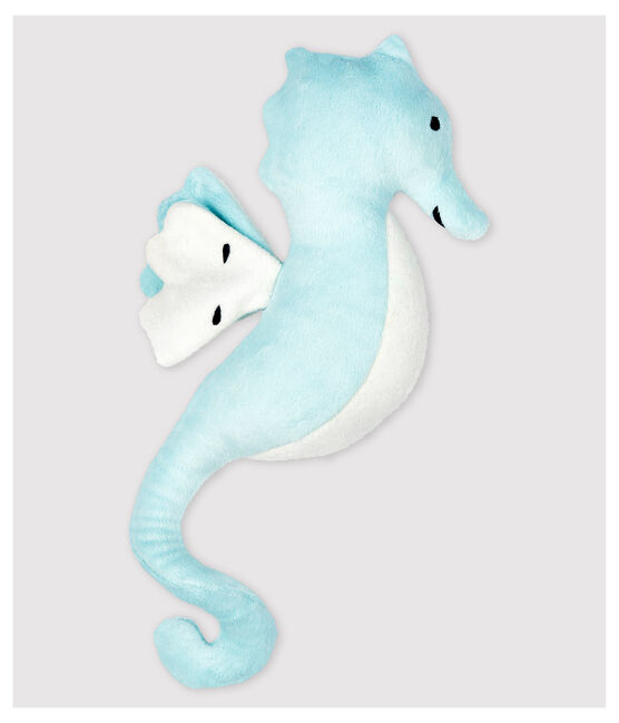 Babyblauw knuffel zeepaardje blauw HAITI