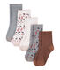 Lot de 5 paires de chaussettes enfant fille
