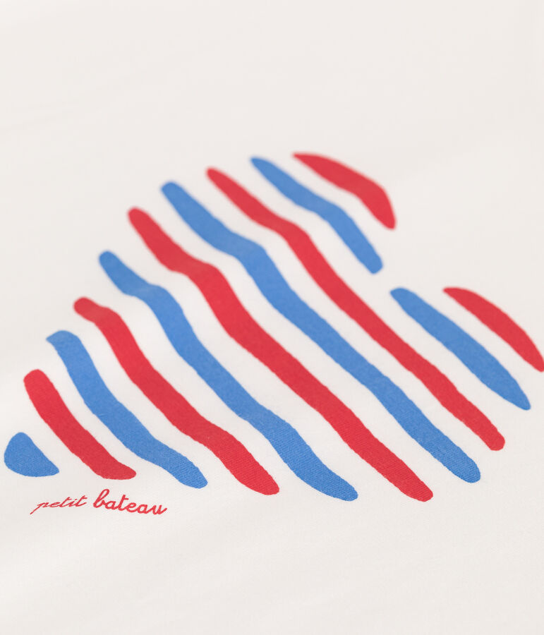 Le Droit, effen katoenen T-shirt voor dames wit