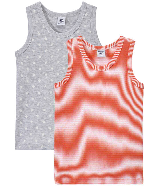 Set van 2 jongenshemdjes wit LOT