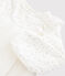 Jurk met lange mouwen babymeisje wit MARSHMALLOW/grijs ARGENT