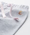 Gebreide broek voor baby meisje grijs POUSSIERE CHINE
