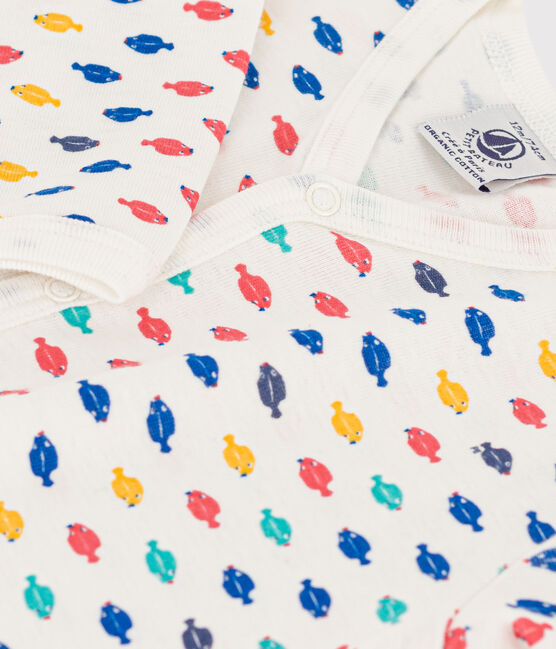 Dors-bien animaux marins en coton blanc MARSHMALLOW/blanc MULTICO