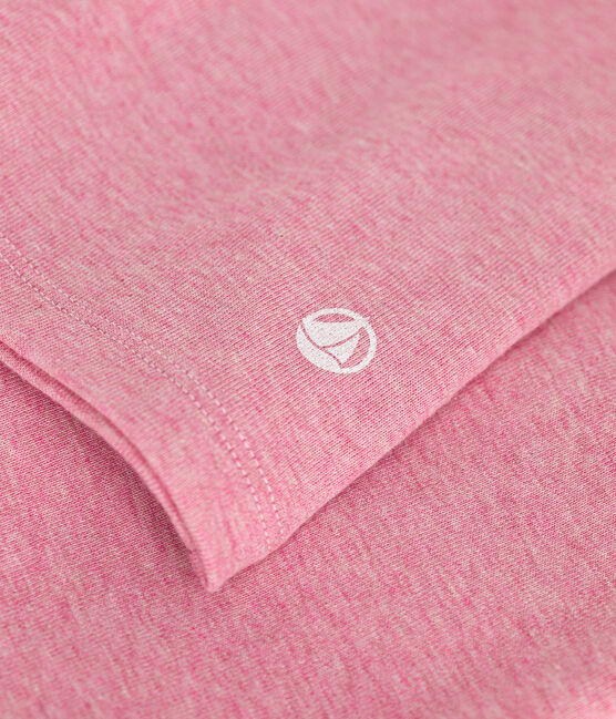 L'ICONIQUE, T-shirt voor dames met cocottesteek in katoen roze ROSELINE CHINE
