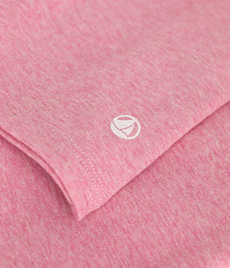 TEE-SHIRT L'ICONIQUE COCOTTE EN COTON FEMME rose ROSELINE CHINE