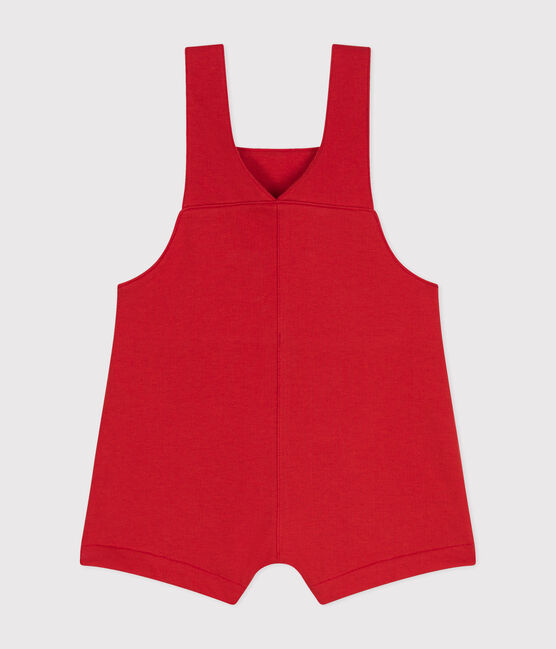 Korte babysalopette van lichte fleece rood AURORA