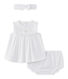 Ensemble bébé fille 3 pièces en popeline