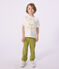 Tee-shirt enfant manches courtes en coton blanc MARSHMALLOW