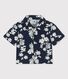 Hemd met korte mouwen uit popeline met Hawaiiprint voor baby's.