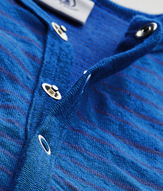Pyjama zonder voetjes voor babyjongens blauw PERSE/blauw CHALOUPE