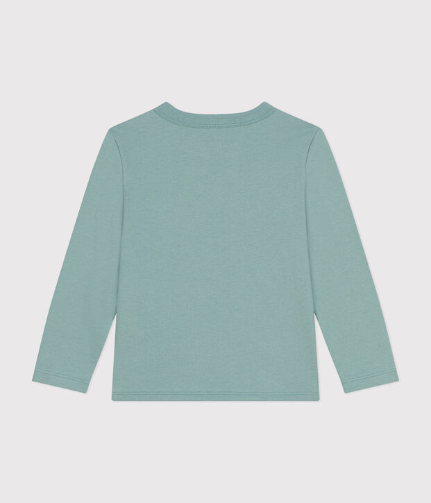 T-shirt met lange mouw van dunne jersey voor jongens groen
