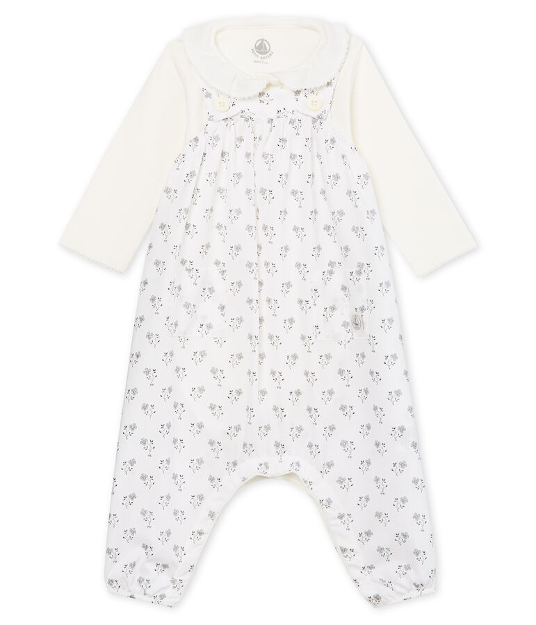 Ensemble van 3 feeststukken van linnen voor babymeisje multicouleur