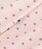 Bodyjama van velours met hartjesprint voor baby's roze SALINE/ ROSEWOOD