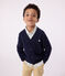 Katoenen jongensvest blauw SMOKING