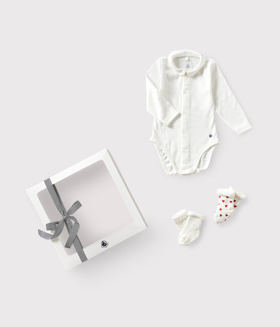 Coffret cadeau bébé body et chaussettes variante 1