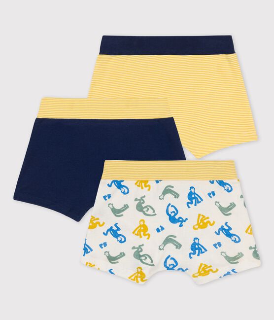 Set van 3 boxershorts voor jongens met aapjes in katoen variante 1
