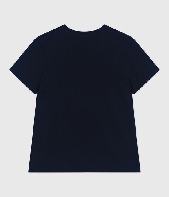 Le Droit, effen katoenen T-shirt voor dames blauw SMOKING