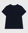 Le Droit, effen katoenen T-shirt voor dames blauw SMOKING