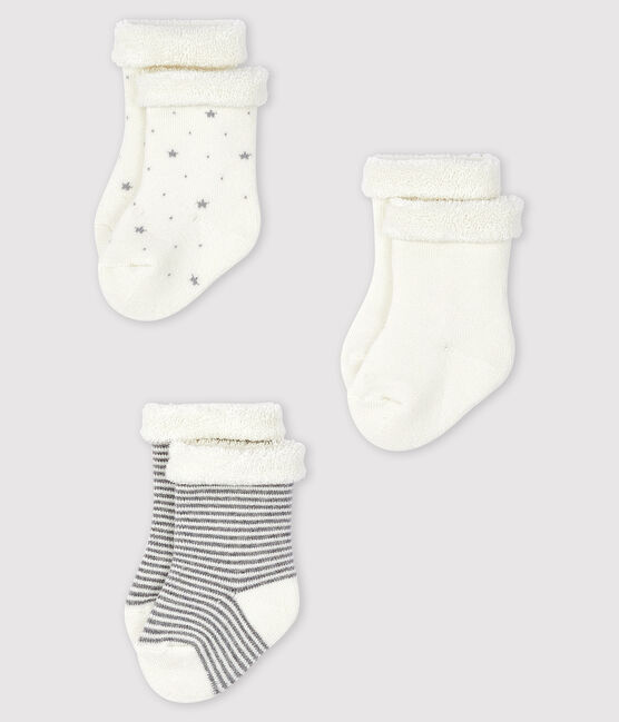 Trio de chaussettes bébé en tricot A01FH00