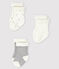 Drie sokjes voor baby's van tricot variante 1