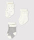 Drie sokjes voor baby's van tricot