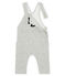 Salopette longue bébé garçon en maille velours gris BELUGA CHINE
