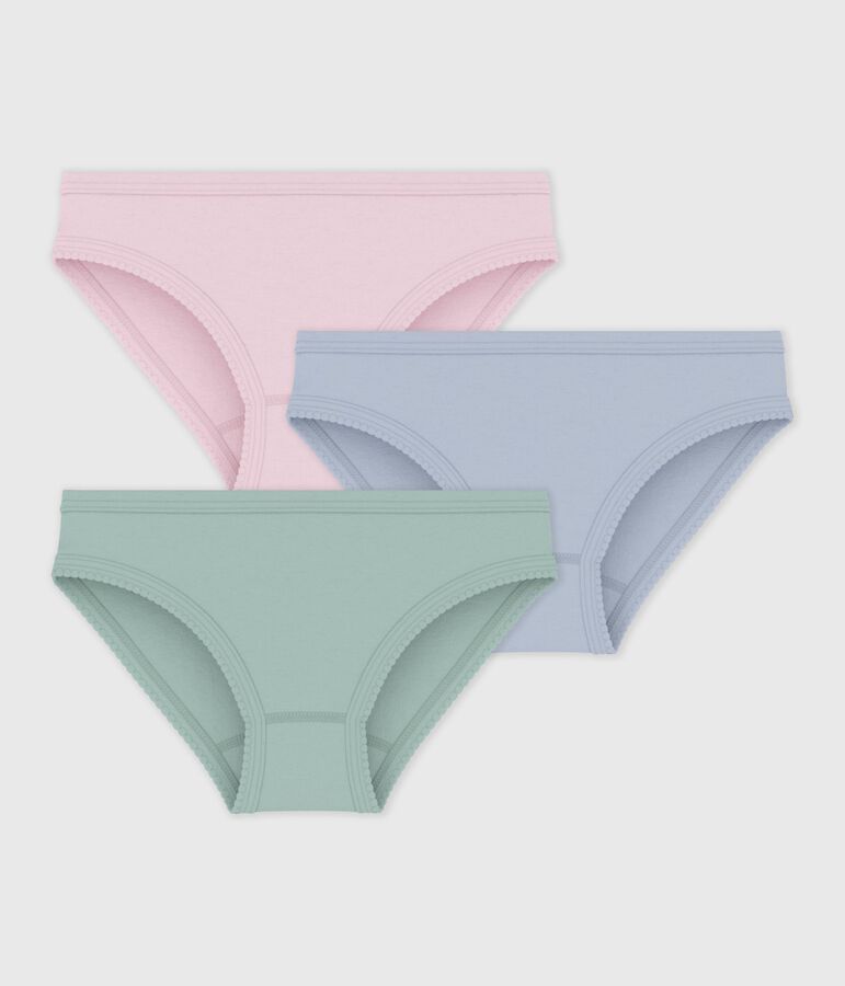 Setje met effen katoenen onderbroekjes voor kinderen multicouleur