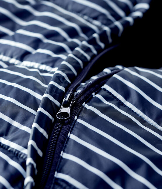 Pilootpakje met streepjes baby blauw SMOKING/wit MARSHMALLOW