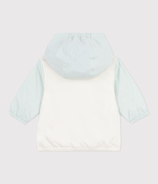 Coupe-vent b&eacute;b&eacute; imprim&eacute; colorblock, doublure milleraies bleu/multicouleur