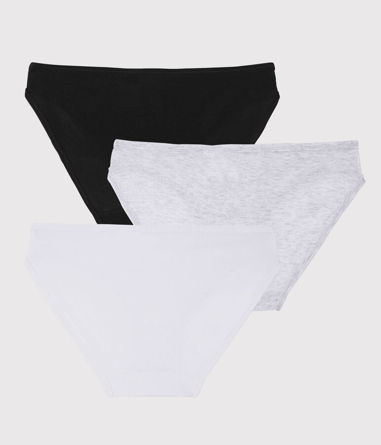 Set 3 licht katoenen onderbroeken Dames multicouleur