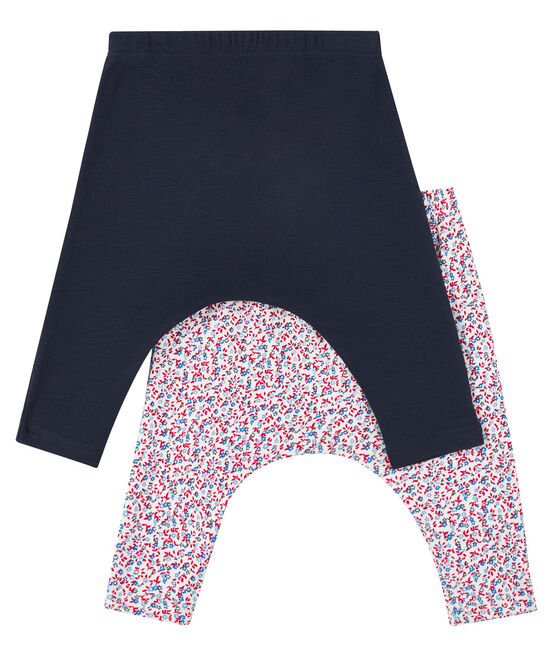 Verrassingsset met 2 leggings voor baby meisje variante 1