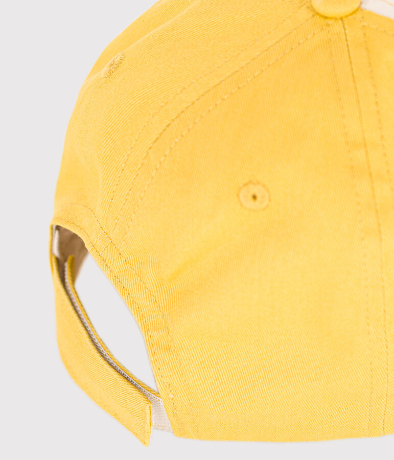 Katoenen kinderpet ecru/groen