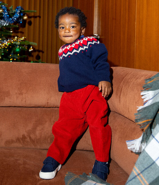 Babybroek in ribfluweel STOP