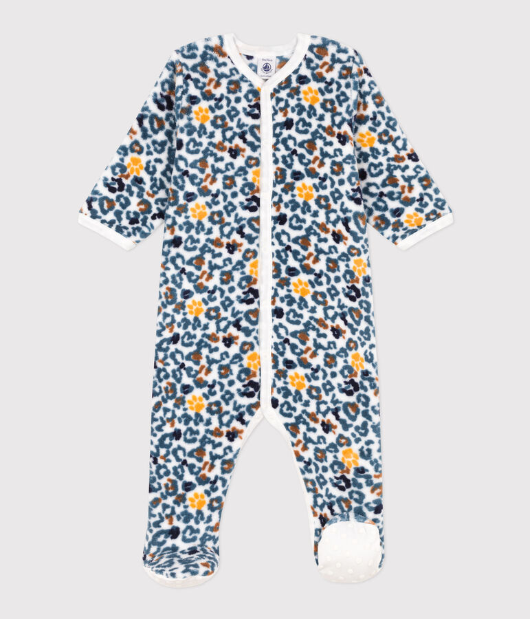 Fleece slaappakje voor baby's wit MARSHMALLOW/wit MULTICO