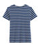 Iconisch damesshirt blauw/wit