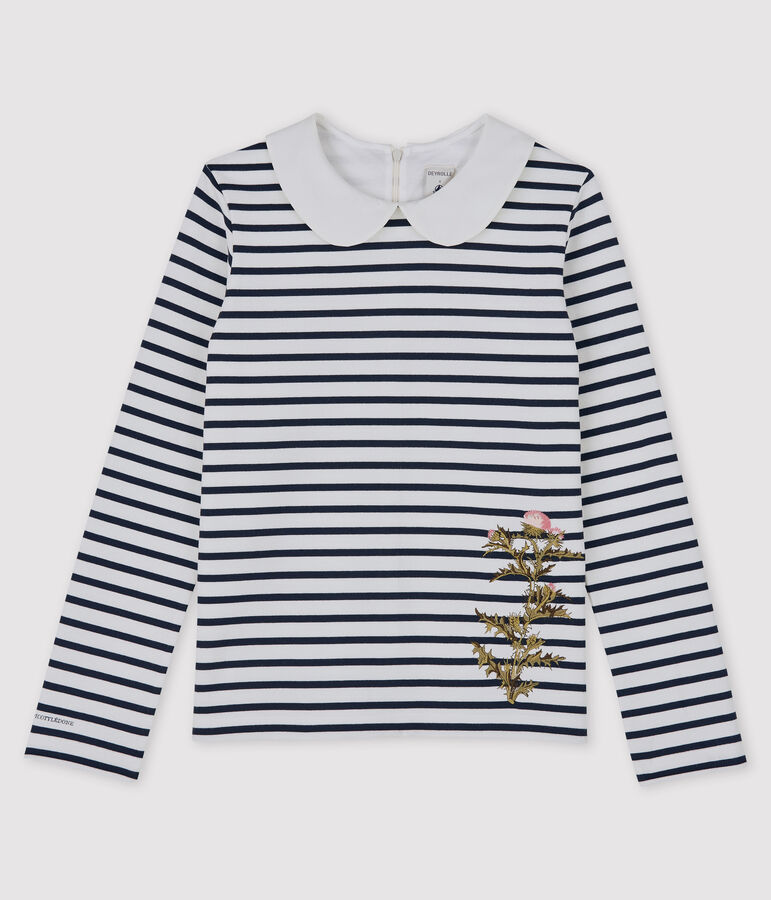 Marini&egrave;re Dames Petit Bateau x Deyrolle wit MARSHMALLOW/blauw SMOKING
