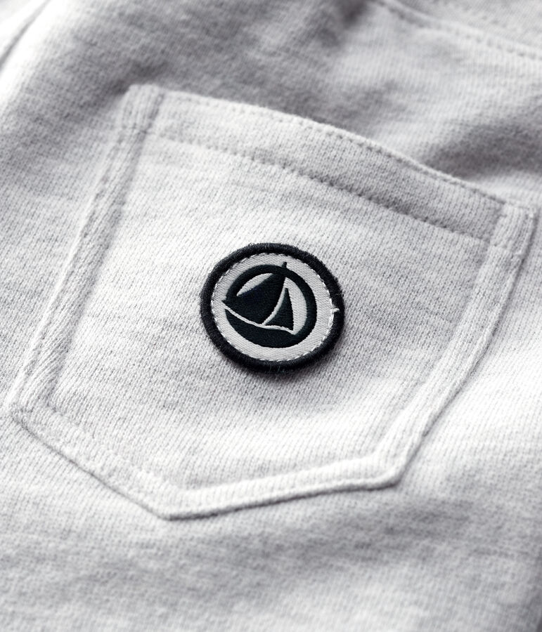 Molton broek voor baby's. grijs