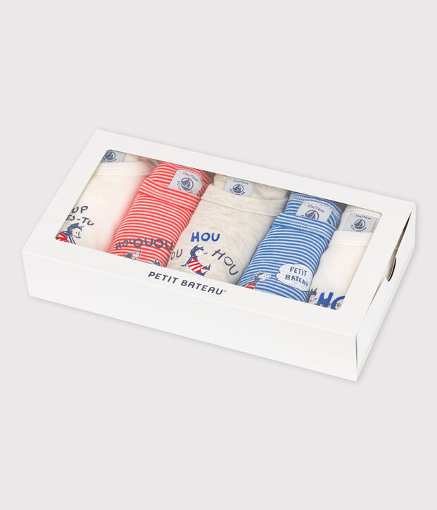 Set van 5 babyrompers van katoen multicouleur