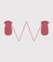 Gebreide wanten met fleecevoering voor baby's roze ROSEWOOD