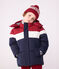 Doudoune enfant unie colorblock bleu SMOKING/blanc MULTICO